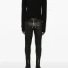 Knitwear>RICK OWENS Cropped Biker Round Neck Sweater