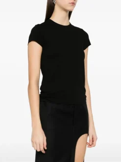 T-shirts>RICK OWENS Cropped Level T