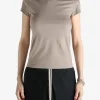 T-shirts>RICK OWENS Cropped Level T-shirt
