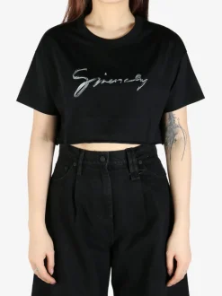 T-shirts>GIVENCHY Cropped Tee