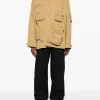 Jackets & Coats>LANVIN Crossed Front Utility Jacket