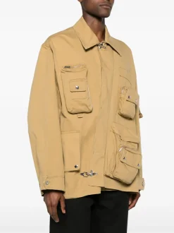 Jackets & Coats>LANVIN Crossed Front Utility Jacket