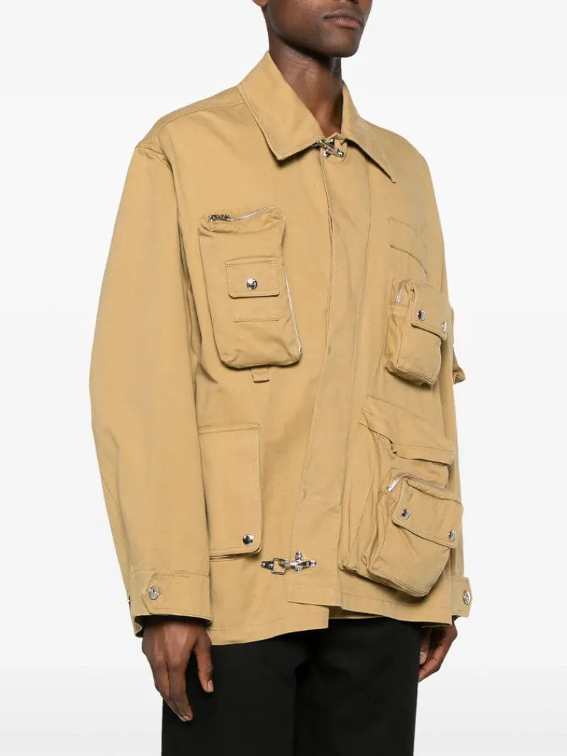 Jackets & Coats>LANVIN Crossed Front Utility Jacket