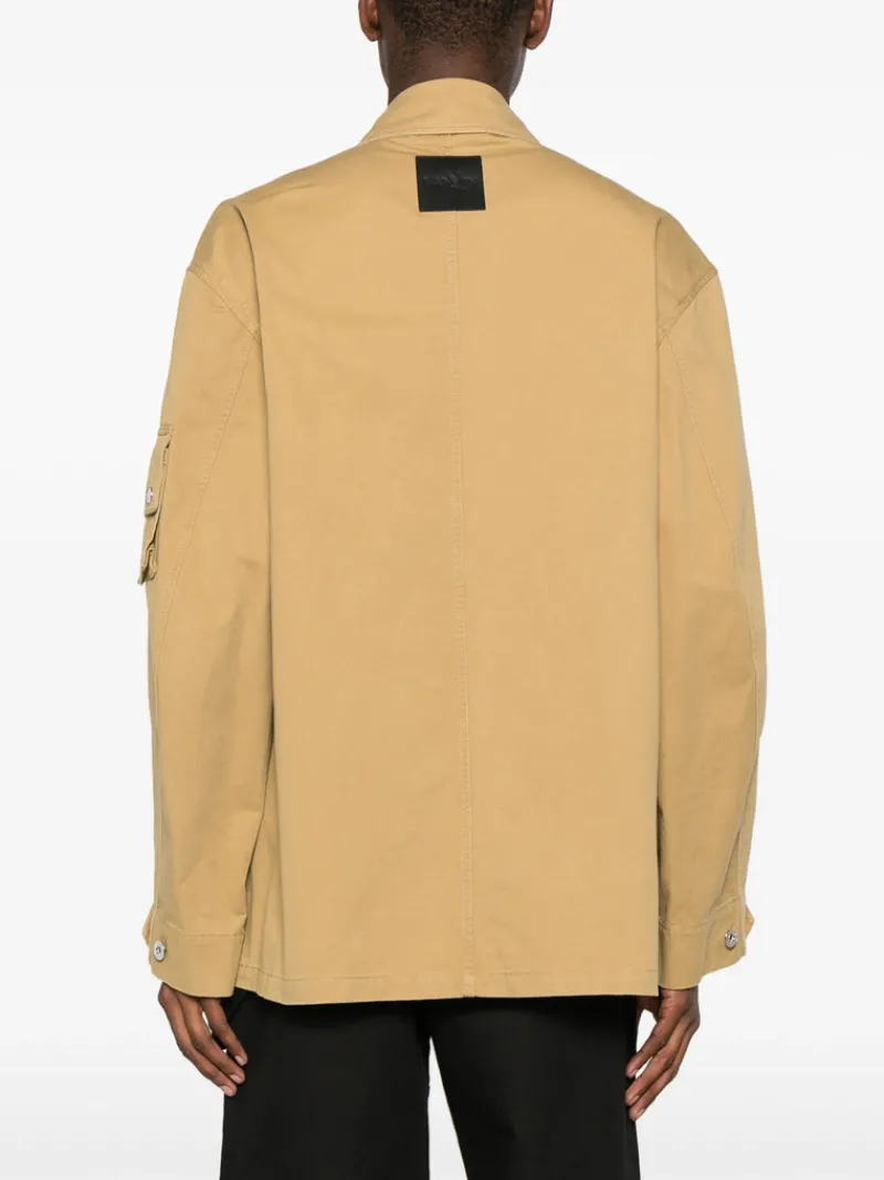 Jackets & Coats>LANVIN Crossed Front Utility Jacket