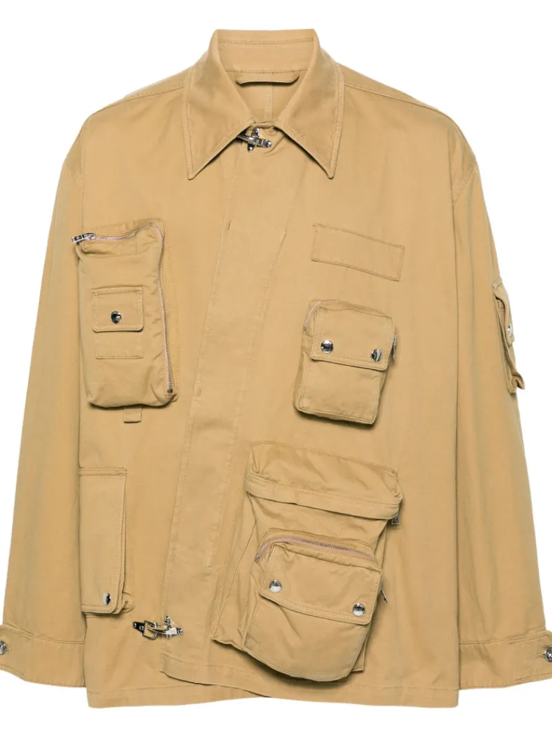 Jackets & Coats>LANVIN Crossed Front Utility Jacket