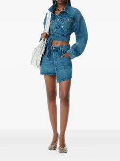 Skirts>ALEXANDER WANG Deconstructed Wrapped Skirt