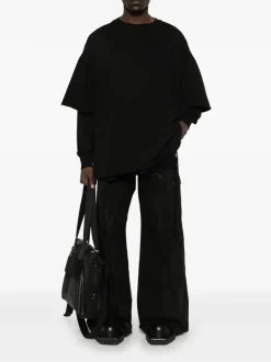 Pants>RICK OWENS DRKSHDW Denim Imbalanced Double Cargo Jumbo Belas
