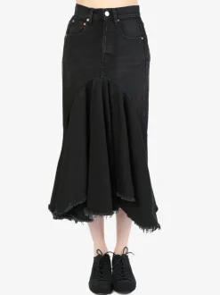 Skirts>VETEMENTS Denim Midi Skirt