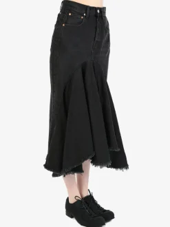 Skirts>VETEMENTS Denim Midi Skirt