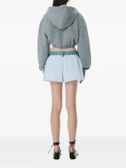 Shorts>alexanderwang.t Denim Waistband Short