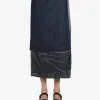 Skirts>DRIES VAN NOTEN Denim Wrap Skirt