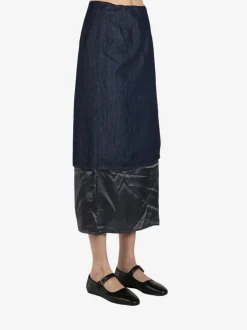 Skirts>DRIES VAN NOTEN Denim Wrap Skirt