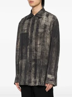 Shirts>ZIGGY CHEN Digital Print Long Shirt