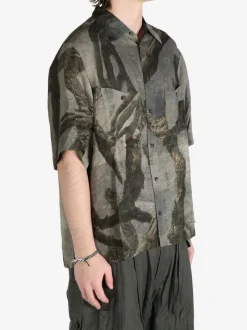 Shirts>ZIGGY CHEN Digital Print Short Sleeve Shirt