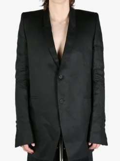 Jackets & Coats>RICK OWENS Dirt Tailored LS Jacket