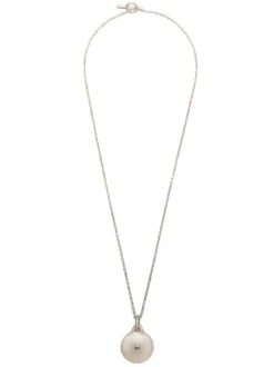 Jewelry | Jewelry>PARTS OF FOUR Disk Necklace (0.2 CT, Tiny Faceted Diamond Slab, 35mm, DA+FCDIA)