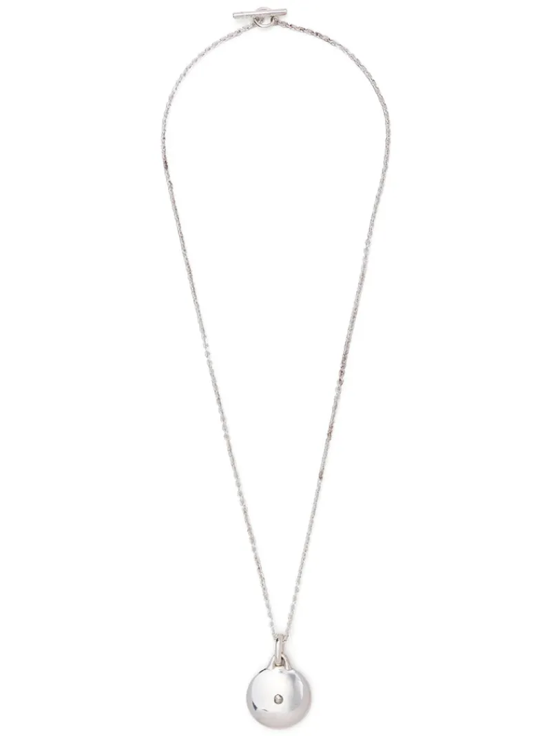 Jewelry | Jewelry>PARTS OF FOUR Disk Necklace (0.2 CT, Tiny Faceted Diamond Slab, 35mm, PA+FCDIA)