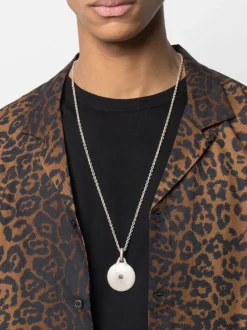Jewelry | Jewelry>PARTS OF FOUR Disk Necklace (0.2 CT, Tiny Faceted Diamond Slab, 35mm, DA+FCDIA)