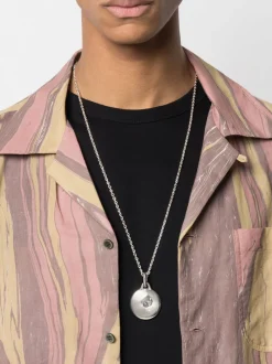Jewelry | Jewelry>PARTS OF FOUR Disk Necklace (0.2 CT, Tiny Faceted Diamond Slab, 35mm, PA+FCDIA)