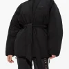 Jackets & Coats>ALEXANDER WANG Dome Silicone Patch And Self Belt Puffer Coat