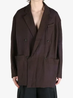 Jackets & Coats>ZIGGY CHEN Double Breasted Long Jacket