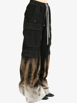 Jeans>RICK OWENS DRKSHDW Double Cargo Jumbo Belas Pantaloni In Denim