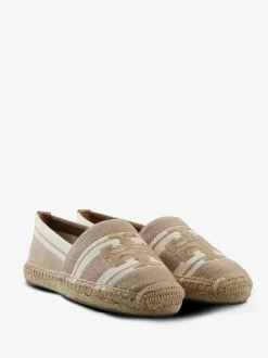 Flats>TORY BURCH Double T Jacquard Espadrille