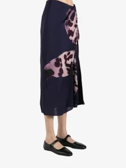 Skirts>DRIES VAN NOTEN Draped Flared Skirt