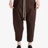 Pants>RICK OWENS Drawstring Cropped Pantaloni