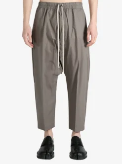 Pants>RICK OWENS Drawstring Cropped Pantaloni