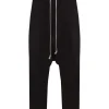 Pants>RICK OWENS Drawstring Cropped Pantaloni