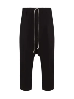 Pants>RICK OWENS Drawstring Cropped Pantaloni