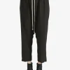 Pants>RICK OWENS Drawstring Cropped Pants