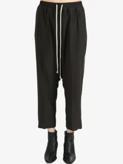 Pants>RICK OWENS Drawstring Cropped Pants