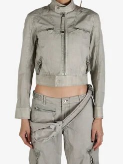 Jackets & Coats>HYEIN SEO Dyed Moto Jacket