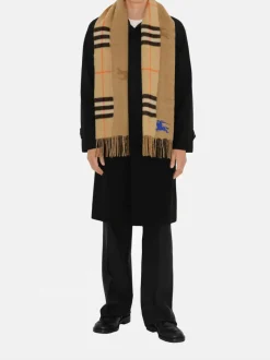 Scarves | Scarves>BURBERRY EKD Cashmere Reversible Scarf