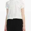 Tops>SIMONE ROCHA Elasticated Gathered Ruffle Tulip Top