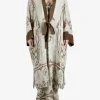 Jackets & Coats>YANGKEHAN Elegant Silk Robe Coat
