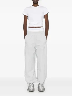 T-shirts>alexanderwang.t Essential Jersey Puff Logo Shrunk Tee