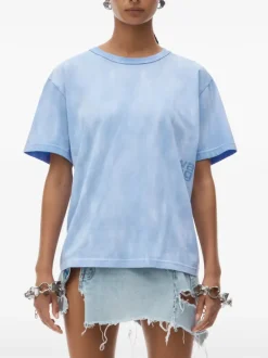 T-shirts>alexanderwang.t Essential Jersey Puff Logo Short Sleeve Tee