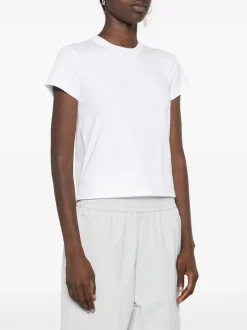 T-shirts>alexanderwang.t Essential Jersey Puff Logo Shrunk Tee