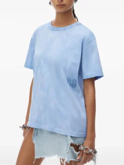 T-shirts>alexanderwang.t Essential Jersey Puff Logo Short Sleeve Tee