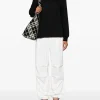 T-shirts>alexanderwang.t Essential Puff Logo Jersey Long Sleeve Tee