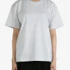 T-shirts>alexanderwang.t Essential SS Tee W/ Puff Logo & Bound Neck