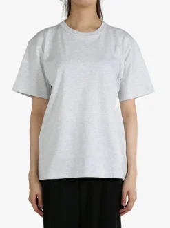 T-shirts>alexanderwang.t Essential SS Tee W/ Puff Logo & Bound Neck
