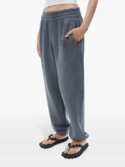 Pants>alexanderwang.t Essential Terry Classic Puff Paint Logo Sweatpants