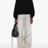 Sweats & Hoodies>alexanderwang.t Essential Terry Crew Sweatshirt W/Puff Paint Logo