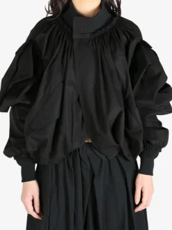 Tops>COMME DES GARCONS TAO Exaggerated Pleated Design Sleeveless Blouson