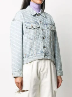 Jackets & Coats>ALEXANDER WANG Falling Back Logo Jacket