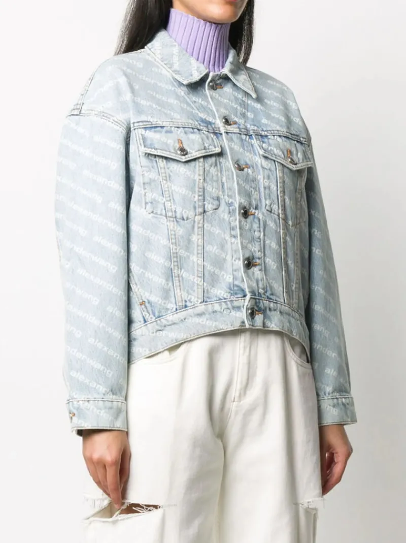 Jackets & Coats>ALEXANDER WANG Falling Back Logo Jacket